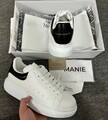 Alexander McQueen Schuhe weiß mit Absatz schwarz (Leder) Unisex Größe 35-45