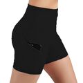 Damen Workout Leggings mit Seitentaschen für Radfahren Yoga Fitnessstudio und mehr