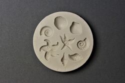 Silikonform Meerestiere Fondantform Seestern Muschel Schnecke Resin 1154S