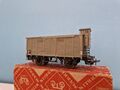 Märklin 316 N g gedeckter Güterwagen grau in OVP - Guss - 00/800 - Restauriert