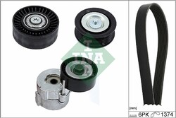Keilrippenriemensatz Schaeffler INA 529 0417 10 für PUNTO BRAVO 500L FIAT EVO 2