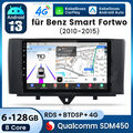 Android 13 Carplay Autoradio GPS Navi WIFI KAM Für Mercedes Benz Smart 2010-2015
