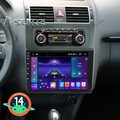 2+32G Android 14 Autoradio Carplay BT GPS Navi für VW Touran 2011 2012 2013 2014