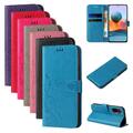 Handy Tasche für Xiaomi Redmi Note 10 Handyhülle Blumen Flip Cover Buch Case