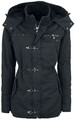 Rock Rebel by EMP Damen schwarze Winterjacke mit Nieten