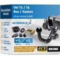 ANHÄNGERKUPPLUNG für VW T5 / T6 09-19 abnehmbar BRINK +13pol E-Satz ECS