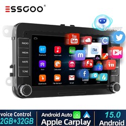 32G Android 15 Für Golf 5 6 Plus Touran Caddy Autoradio KAM Carplay GPS Chatgpt