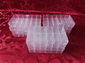 12 Sortierboxen Aufbewahrung Sortiment Box transparent 12 Fächer HBT 3-19-10 cm