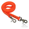 NEU! BIOTHANE Zügel REINS geschlossen - 16 mm - neonorange - COLLAR&LEASH