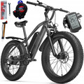 GOGOBEST 1000W Mountainbike 48V 20Ah Elektrofahrrad 45KM/H 20" Fatbike E-Fahrrad