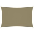 Sonnensegel Oxford-Gewebe Rechteckig 2,5x5 M Beige Beschattung