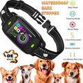 Hunde Anti-Bell Halsband Erziehungshalsband mit Vibration Ton Fernbedienung DHL
