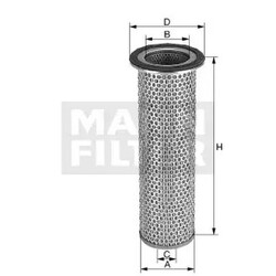 ORIGINAL® Mann-Filter C 12 100 x Sekundärluftfilter passend für Deutz-Fahr DX