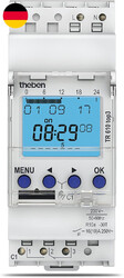 Theben TR610 Top3 Digitale Zeitschaltuhr - 1-Kanal Wochenschaltuhr Mit App-Progr