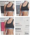 Reebok Damen Sport-BH Fitness Crop Top Bustier S/M/L/XL/Grau/Schwarz/Pink