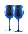 2x Moet & Chandon Champagner Glas Champagnerglas Blau