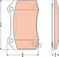 TRW GDB4171 Bremsbelagsatz, Scheibenbremse für Jeep Chrysler Chevrolet Dodge Hol