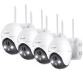 ieGeek 5MP 2K Kabellose WLAN Überwachungskamera Aussen 360° PTZ Akku Kamera IP66