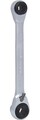 KS TOOLS 4 in 1 GEARplus umschaltbar Doppel-Ratschenringschlüssel, 5/16"x1/2"...