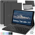 QWERTZ Bluetooth Tastatur Für Samsung Galaxy Tab A9+ A8 S10 S9 FE S8 S7 Hülle DE
