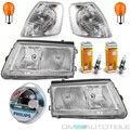 für VW Passat 3B Scheinwerfer Set Blinkleuchte Blinker Weiß H7/H1 96-00+Birnen