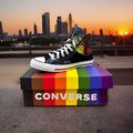Unisex Converse Chuck Taylor All Star Pride Black High Top Shoes Gr. 40