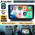 DAB+ 64G Android 14 Autoradio Apple Carplay GPS Navi für Skoda Fabia II 2007-13