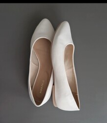 Anna Field Ballerinas Gr.42,weiß, 1 mal GETRAGEN ,wie Neu  Top