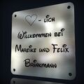 EDELSTAHL TÜRSCHILD NAMENSSCHILD IN VIELEN GRÖßEN * MIT LASERGRAVUR NACH WUNSCH 