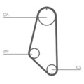 Original Contitech Zahnriemensatz + Wasserpumpe // CT720WP1 FÜR Opel