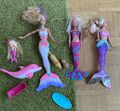 Barbie-Puppen "Meerjungfrauen" Dreamtopia Set mit Licht für Badewanne / Wasser