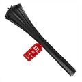 Kabelbinder Wiederverschließbar Wiederlösbar 540mm x 7,6mm schwarz UV 100 Stück