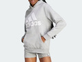 Adidas Originals Damen Essentials Logo Boyfriend Fleece Hoodie grau