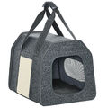 Transporttasche für Hunde und Katzen Hundebox mit Meshfenster Kratzbrett Kissen