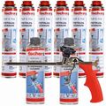 6x Fischer 1K Pistolenschaum PUP S 750ml B2 + Pistole PUP M3 + 2xPUR500 Reiniger