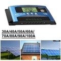 12/24V 30A-100A MPPT Solarpanel-Regler PWM Laderegler 12V/24V Autofokus-Tracking