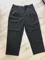 Damen Bundfaltenhose aus Flanell Anzughose Palazzo weites Bein Anthrazit Gr. XL