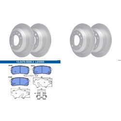 ATE BREMSSCHEIBEN 324mm + CERAMIC BELÄGE HINTEN passend für KIA CARNIVAL 2 3
