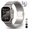 Für Apple Watch Ultra 2 Series 9 8 7 6 5 4 3 38-49mm Titan Magnet Metall Amrband