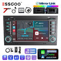 DAB+ Carplay Autoradio Android 13 Navi GPS 2+32G Für Audi A4 8E B6 B7 Seat Exeo