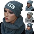 Damen Herren Mützenset Schalset Schal Loop Strickmütze beanie leicht+wärmend 13