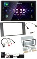 JVC DAB 2DIN Lenkrad Bluetooth USB Autoradio für Ford Kuga 08-12 anthrazit