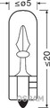 10x ams-OSRAM 2723 Glühlampe, Instrumentenbeleuchtung für Abarth Audi Fiat Vw La