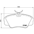 1x ORIGINAL® Brembo P 59 016 Bremsbelagsatz, Scheibenbremse Vorne, exkl.