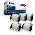 5x Kompatible Etiketten Rollen für Brother DK11202 Weiße Rolle-Drucker Pro Serie
