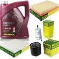 5L MANNOL 5W-30 Combi LL+MANN-FILTER Filterpaket für Skoda Fabia 6Y2 1.4 16V