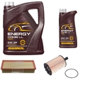 FEBI BILSTEIN Inspektionspaket 6L MANNOL Energy Combi LL 5W-30 für VW Tiguan