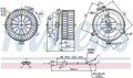 NISSENS 87153 Innenraumgebläse für MERCEDES-BENZ