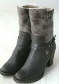 TAMARIS Damen Schuhe Stiefelette Boots Lederimitat taupe warm Gr 39 NEU A386