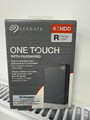 Seagate One Touch with Password Portable Festplatte 4TB Grau Neu OVP HDD